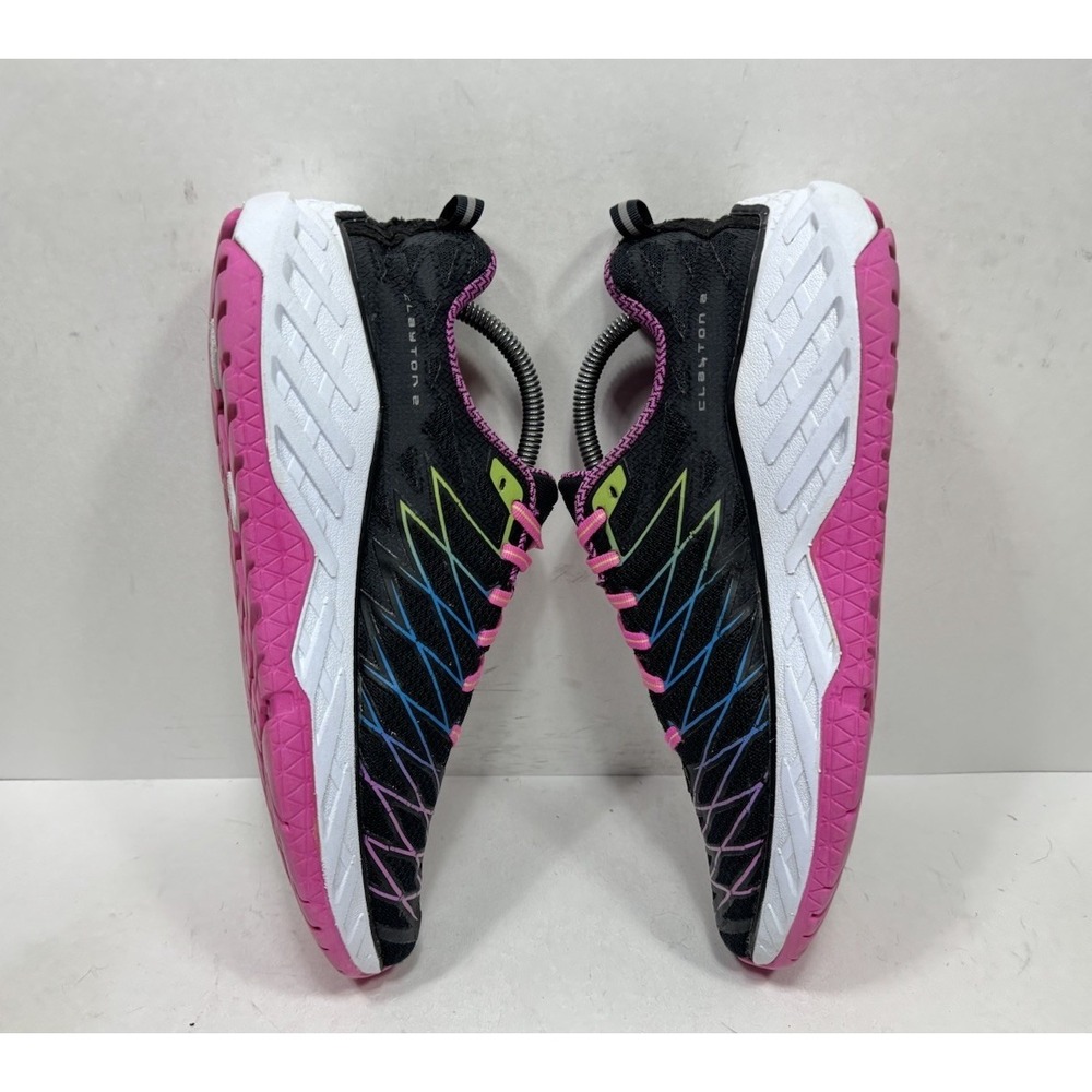 Hoka One One Clayton 2 1014777 BFGG Women's Size 10 Sneaker Black Pink Shoes - Picture 5 of 9